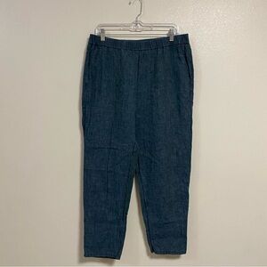 Eileen Fisher Pants Women’s Size Medium Blue Casual linen Pants